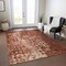 Homeroots 9' X 12' Orange Ikat Washable Indoor Outdoor Area Rug 576999 - alternate 8