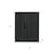 Homeroots Set Of Two Black Wood Corner Accent Cabinet With Two Doors 719685 - alternate 4