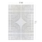 World Rug Gallery Bohemian Lines Washable Non Slips Area Rug 5 ft x 7 ft Ivory WR72IVORY5X7 - alternate 10