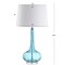 Jonathan Y Bette 28.5" Glass Teardrop LED Table Lamp, Aqua, 2PK JYL1079B-SET2 - alternate 10