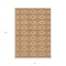 Homeroots 3' X 5' Copper And Ivory Geometric Washable Indoor Outdoor Area Rug 599652 - alternate 9