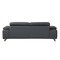 Homeroots 87" Dark Gray Italian Leather Sofa With Silver Legs 329680 - alternate 6