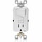 Leviton Switch, GFCI Receptacle, 125Vac, 5-15R GFSW1-W - alternate 1