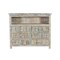Homeroots 50" White Distressed Reclaimed Wood Open And Enclosed Storage Entertainment Center 522829 - alternate 1