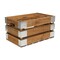 Homeroots Set of Four Natural Solid Wood And Metal Crate, 4PK 487684 - alternate 9