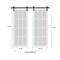 Sartodoors Sturdy Double Barn Door with, Felicia 3355 Matte Black with Clear Glass, 13FT Rail Hangers Heavy S FELICIA3355DB-BLK-64 - alternate 5