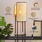 Vidalite Mazal Floor Lamp with Woven Wicker Shade, Stitched Velvet Detailing, Convenient Shelf, 62 in. Height CE1009075 - alternate 7