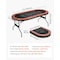 Vevor 8 Player Oval Foldable Poker Table Casino Blackjack Texas Holdem Table 72 in SUS-7232C - alternate 7