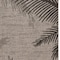 Homeroots 3' X 5' Black and Taupe Palm Leaf Stain Resistant Indoor Outdoor Area Rug 548887 - alternate 9