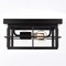Vaxcel Manchester 2-Light Matte Black Outdoor Flush Mount Ceiling Light with Clear Glass T0847 - alternate 6