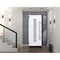Vdomdoors Steel Door Deux 0757 Gray Graphite Sidelight Exterior Window Stainless Inserts Single Modern Painte DEUX0757EXD-GRE-W36+14 x H80-Left-hand Inswing - alternate 6