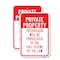 Signmission Private Property Trespassers Prosecuted To Full Ex, 18'' X 24'' 2 Signs, Heavy Gauge Aluminum, 2PK A-1824-2PACK-24823 - alternate 1