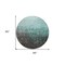 Homeroots 8' Teal Blue And Dark Gray Round Ombre Washable Indoor Outdoor Area Rug 602901 - alternate 9