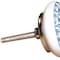 Homeroots Set of Twelve White And Light Blue Metal And Ceramic Drawer Pull Knobs, 12PK 358083 - alternate 7