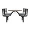 Palmer Hamilton Picnic Table PH-4S36RD-CAPBSG - alternate 12