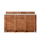 James Martin Vanities Bristol 60'' S Vanity, Saddle Brown w/ Victorian Sil Silestone Top w/FreePower Wireless Charger 157-V60S-SBR-FVSL - alternate 1
