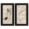 Homeroots Set Of Two Music 6 Black Framed Print Wall Art, 2PK 405731 - alternate 1