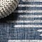 Jonathan Y Zolak Berber Stripe Geometric Blue/Ivory 8 ft Round Indoor/Outdoor Area Rug SMB124C-8R - alternate 7