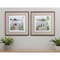 Homeroots Set Of Two Lake Bronze Framed Print Wall Art, 2PK 476039 - alternate 5