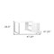 Homeroots 47" White and Silver L Shape Computer Desk With Three Drawers 333378 - alternate 5
