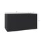 Leisuremod Basalt Tall Square Fiberstone & MgO Clay Planter, Weather-Resistant, Fully Assembled BP9BL - alternate 8