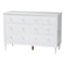 Baxton Studio Roni Modern White Wood 4-Piece Full Bedroom Set with Scalloped Edges 256-14082-14085-14084-14083-ZORO - alternate 10