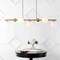 Jonathan Y Luca Parisian 53" 7-Light Modern Glam Iron Globe Linear LED Pendant, Brass Gold/White JYL7573A - alternate 11