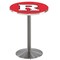 Holland Bar Stool Co 36" Stainless Steel Rutgers Pub Table, 36" dia. Top L214S3636Rutger - alternate 1