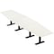 Skutchi Designs 16 Person Conference Table With Power Unit | 16' Hexagon Table | Harmony Series HAR-HEX.IR-48X192-T.BK-W960-NA - alternate 1