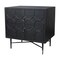 Homeroots 28" Distressed Black Two Drawer Solid Wood Nightstand 569605 - alternate 9