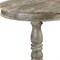 Homeroots 30" Gray Rounded Solid Wood Pedestal Base Dining Table 488594 - alternate 5