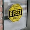 Signmission Please Stay 6 Feet Away, 4 inch X 4 inch, Vinyl Decal, 5PK OC-D-5PACK-4-198 - alternate 4