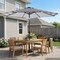 Pure Garden Striped Patio Umbrella, 9 Ft Sun Shade, Push Button Tilt for Outdoor Furniture, Deck or Backyard 50-LG1273 - alternate 19