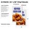 Signmission Deep Fried Cheese Curds, Vinyl Decals Only 24 Inch x 36 Inch, Vinyl Decal, 2PK DSB-2436-2PACK-Deep Fried Cheese Curds - alternate 2