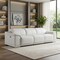 Homeroots 107" White Top Grain Leather Reclining USB Sofa 643697 - alternate 7