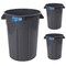 Magnum Tool Gray 44 Gallon Trash Can, Construction Grade, Heavy Duty Plastic (3 Pack) CMTC-C000-44G03 - alternate 1