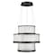 Euf Empra, Chandelier, 3-Light, 35", Matte Black, Clear Crystal 49351-026 - alternate 1