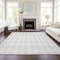 Homeroots 10' X 14' Silver And Ivory Geometric Washable Indoor Outdoor Area Rug 577114 - alternate 9