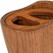 Homeroots Natural Brown Solid Teak Oval Toothbrush Holder 475839 - alternate 6