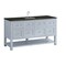 James Martin Vanities Breckenridge 60" Single Vanity, Serenity Blue, w/ 3 CM Phantome Eclos Top 330-V60S-SRB-3PHT - alternate 8