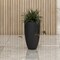Leisuremod Crete Modern Tapered Round Fiberstone & MgO Clay Planter with Cover, Weather-Resistant CP16BL - alternate 10