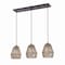 Jonathan Y Ibiza Island 30" 3-Light Woven Rope/Metal Bohemian Coastal LED Linear Pendant, Oil Rubbed Bronze/Natu JYL1124A - alternate 13