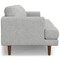 Homeroots 90" Gray Fabric Sofa With Brown Legs 640969 - alternate 7