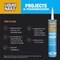 Liquid Nails Projects & Foamboard High Strength Latex Off White Adhesive 10 oz LN-604 - alternate 4