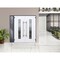 Vdomdoors Steel Double Doors Deux 5755 Gray Graphite Sidelight Exterior Window Stainless Inserts Single Moder DEUX5755DEXD-GRE-RH-W72+12 x H80 - alternate 7