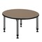 Regency Round Kee Height Adjustable Classroom Activity Table, 42 in W, 42 in L, Noble Oak TB42RNDNOAPGY - alternate 5