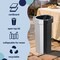 Happimess Fleur 25-Gallon Disposable Corrugated Cardboard Trash Can, Recycling Bin, Black/White, 2PK HPM1302A-2SET - alternate 9