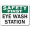 Signmission Safety Sign, 14 in Height, Plastic, 10 in Length, Eye Wash SF-Eye Wash - alternate 6