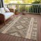 Homeroots 3' X 5' Beige Geometric Washable Indoor Outdoor Area Rug 607422 - alternate 9