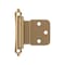 Amerock 3/8in 10mm Inset Self Closing Face Mount Champagne Bronze Cabinet Hinge, 1 Pair BPR7928CZ - alternate 1